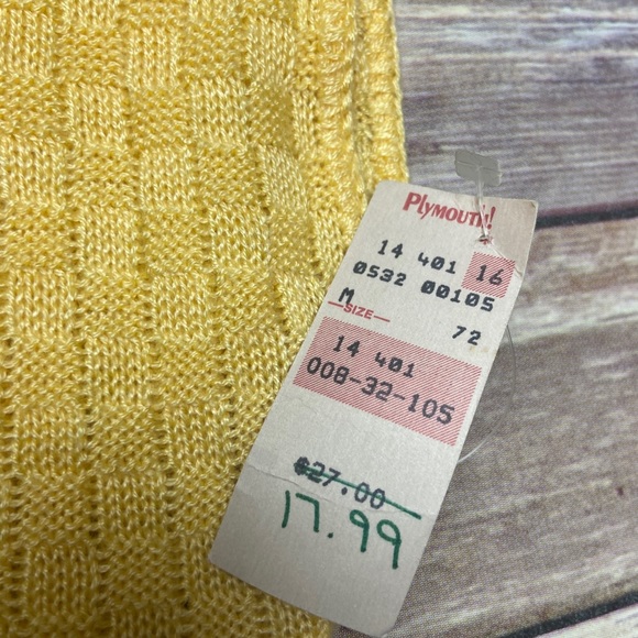 Vintage Plymouth Sleeveless Top, Size M NWT - Picture 7 of 11